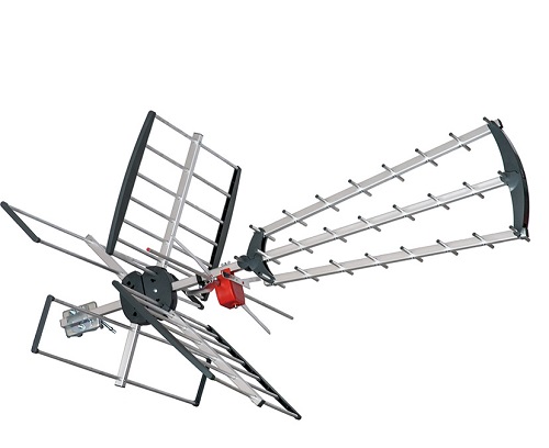 Antenna combinata UHF VHF con Filtro LTE 28 Elementi